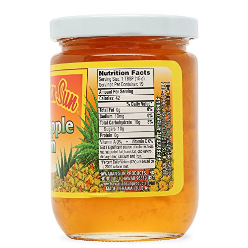Hawaiian Sun Jelly and Jam 10 oz jar (Pineapple Jam)