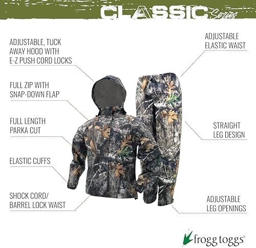 FROGG TOGGS Women's Classic All-Purpose Waterproof Breathable Rain Suit