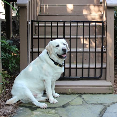 Cardinal Gates SS30OD Stairway Special Outdoor Baby & Pet Gate, Brown | SS30OD Stairway Special fits 27-42.5 in; weather-resistant outdoor baby/pet gate for stairs, decks, patios and porches.