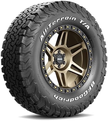 BFGoodrich All Terrain T/A KO2 Radial Car Tire for Light Trucks, SUVs, and Crossovers, LT265/70R16/E 121/118S | Light Truck All Terrain All Weather Traction 121/118S Rated E (10 Ply) Radial Construction Outlined Raised White Letters Tire