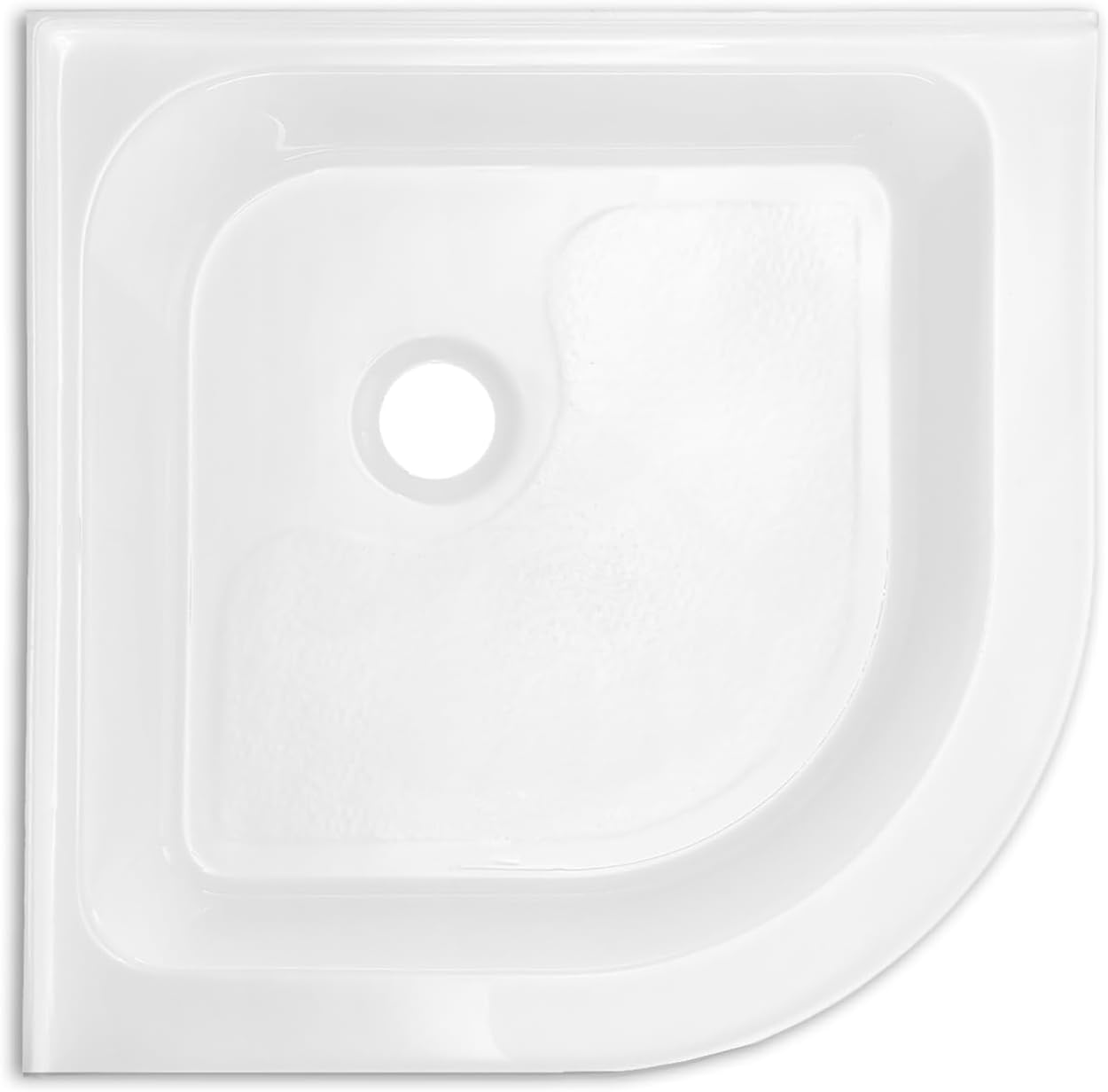 Voltaire 32" x 32" Acrylic White, Single-Threshold, Center Drain, Neo-angle Shower Base
