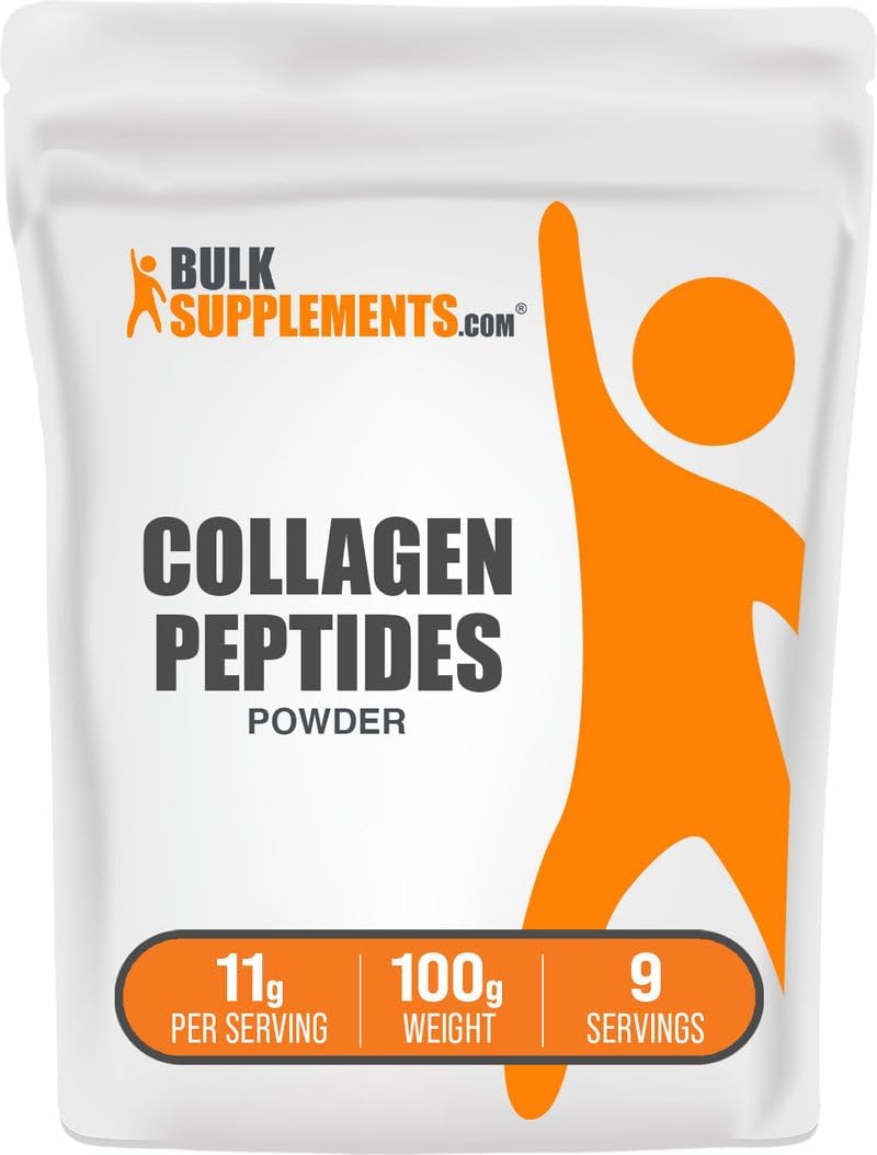 BulkSupplements.com Collagen Peptides Powder - Bovine Collagen Powder, Powdered Collagen Supplement - Hydrolyzed & Gluten Free, 11g per Serving, 1kg (2.2 lbs) (Pack of 1)
