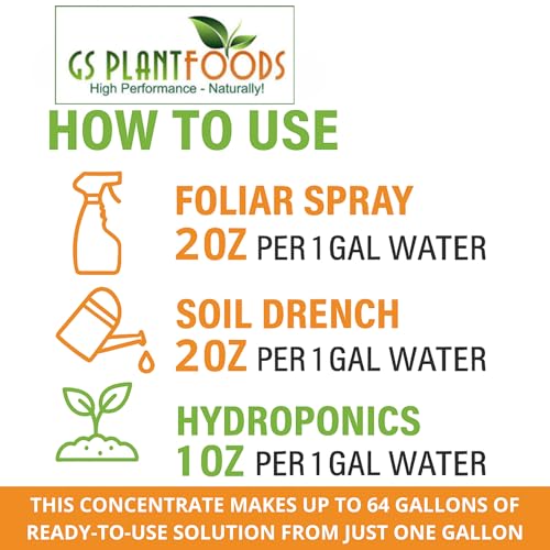 GS Plant Foods Root Ruckus Compost Fertilizer Organic Plant Food - Turbo Charged Compost for Plants - Humic Acid & Sea Kelp Nutritional Root Supplement for Lawns, Soil, Shrubs & Vegetables - 1 Gallon