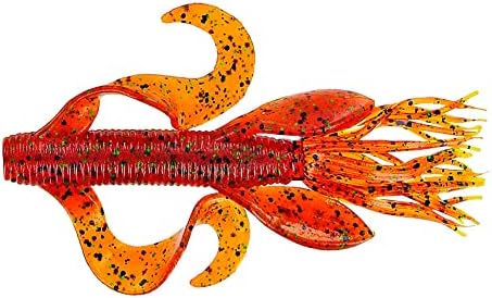 Yamamoto Custom Baits 4" Kreature Soft Creature Bait, 7-Pack, Bass Fishing Soft Plastic Lure, Multiple Colors