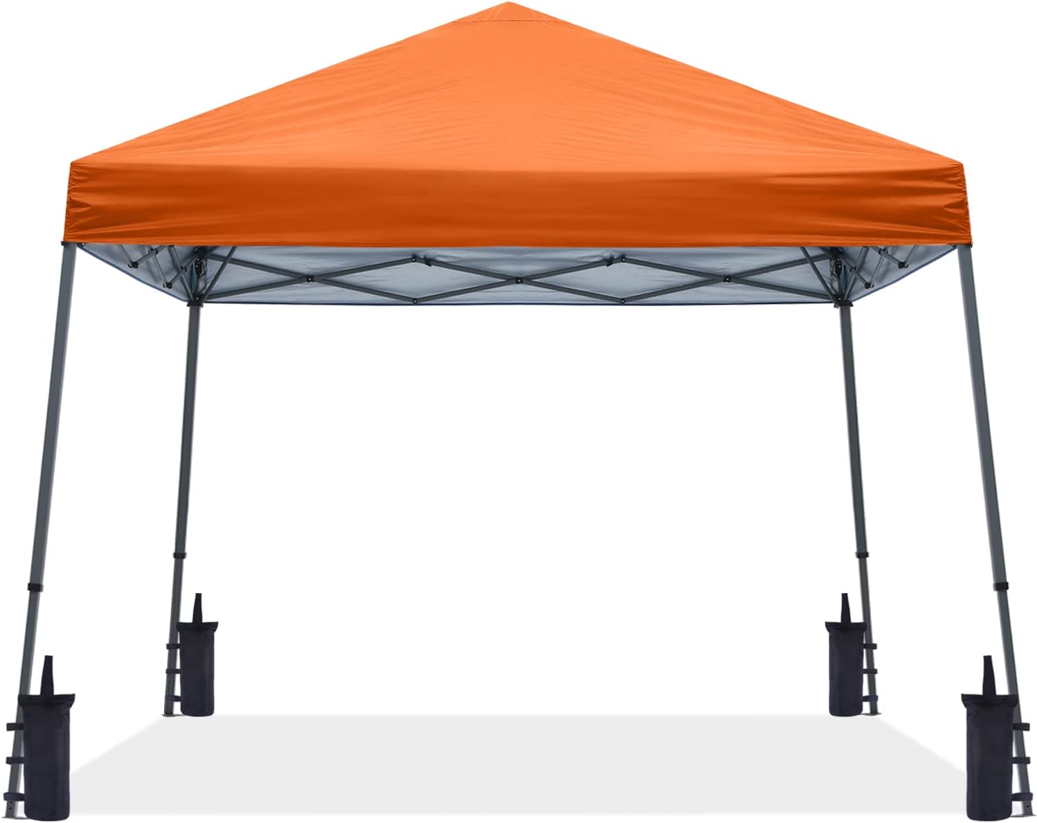 ABCCANOPY 11x11 Pop Up Canopy Tent, Stable Slant Leg Outdoor Shade, Black