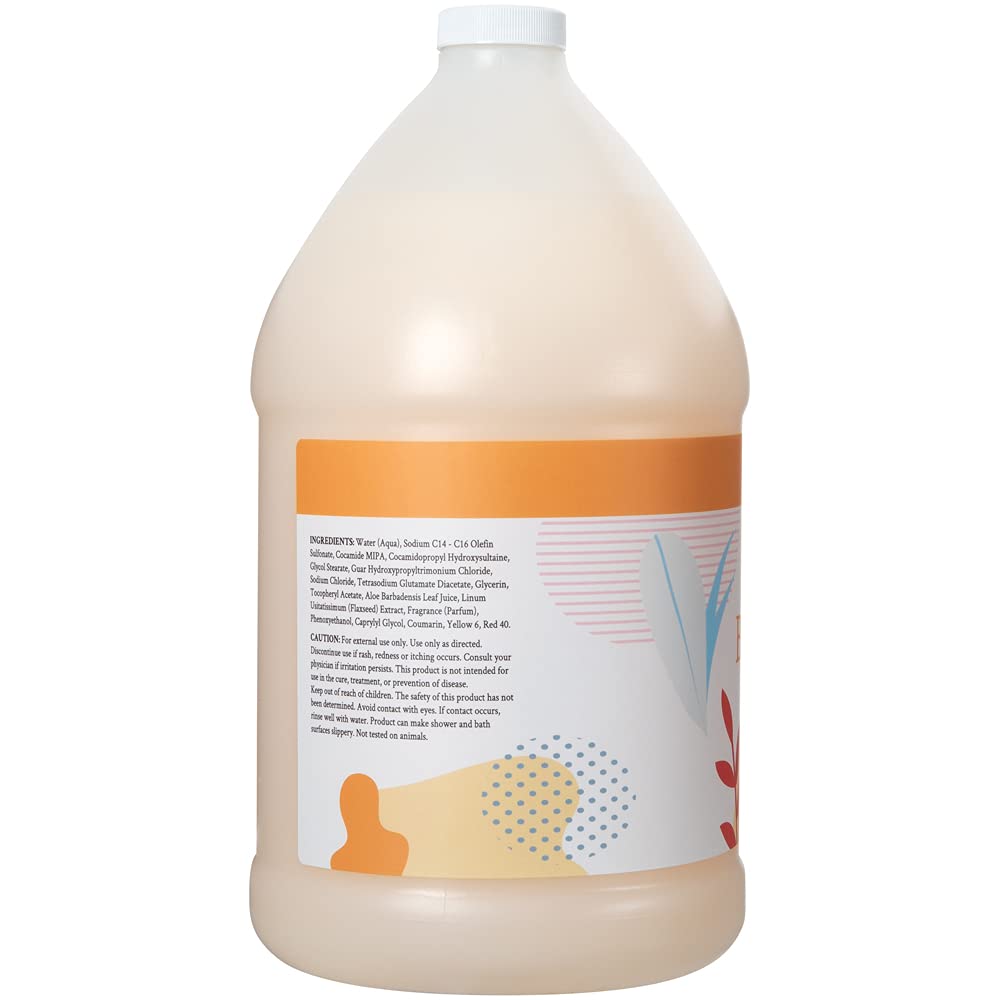 Ginger Lily Farms 1 gal Nourishing Body Wash, Citrus Blend Scent | for Hands, Body & Hair, Moisturizing Wash, Salon Wash, Spa Cleanser, Salon & Spa Essentials, Manicure & Pedicure Supplies