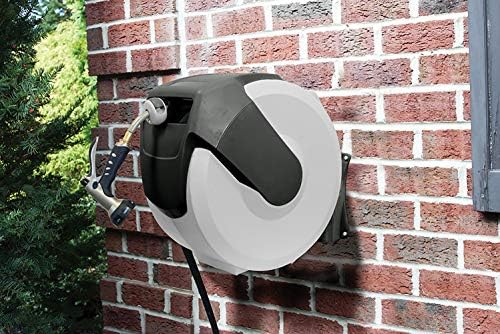 AMES 2416500 NeverLeak AutoWinder Retractable Wall Mount Reel 100-Foot Hose Capacity