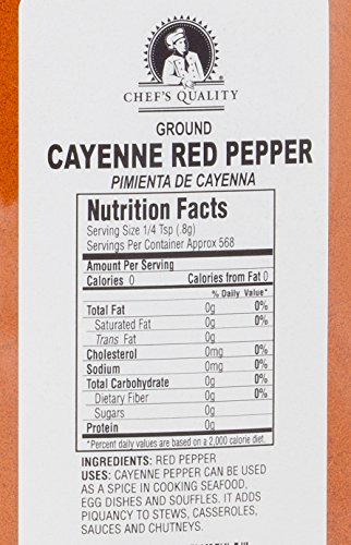 Chef's Quality Ground Cayenne Red Pepper Powder - (16Oz)