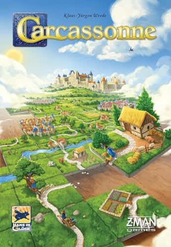 Carcassonne Board Game - Classic Tile Placement Strategy, Medieval Adventure for Adults & Families, Adult Board Games, Family Fun, Kids 8-12
