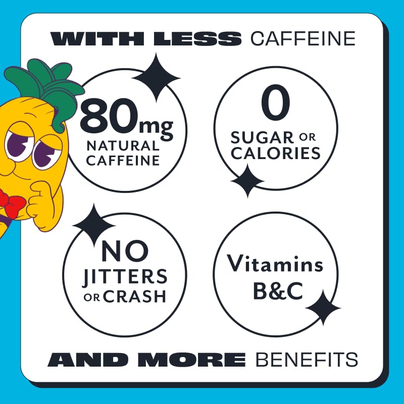 ASPIRE® Raspberry Acai, Healthy Energy Drink 80mg Natural Caffeine, Zero Sugar No Carbs Keto Friendly, 12 Pack Green Tea Sugar Free Drink Low Caffeine Zero Calorie