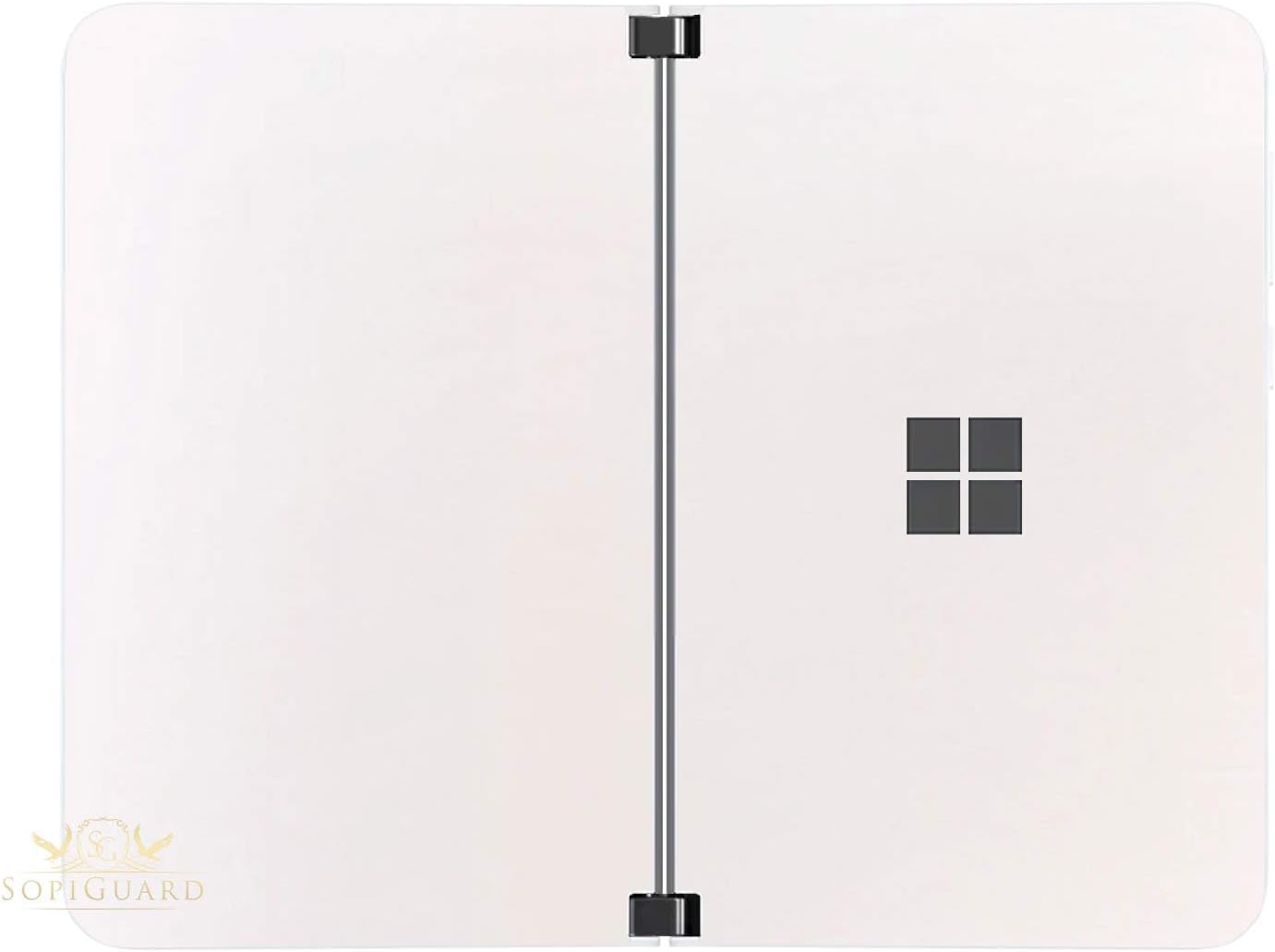 SopiGuard Sticker for Surface Duo Phone Edge-to-Edge Precision Vinyl Skin Wrap (Leather Textured)