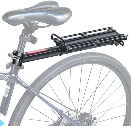 Lumintrail Bike Cargo Rack, Seatpost Mounted Bicycle Luggage Carrier with 20 LBs Weight Capacity for Trunk Bags
