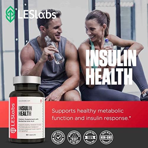 LES Labs Insulin Health Metabolic Health & Support Supplement, 60 Capsules | Metabolic Health, Carbohydrate & Lipid Metabolism, Berberine, Chromium