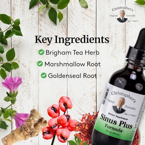 Christopher's Original Formulas Sinus Plus, 2 oz Liquid - Natural Herbal Formula for Sinus Support