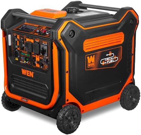 WEN 11,000-Watt 120V/240V Dual Fuel Portable Generator with Wheel Kit and Electric Start (DF1100T)