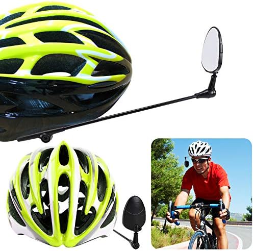 Accmor 2 Pack Bike Helmet Mirror, 360 Degree Adjustable Lightweight Bicycle Cycling Rear View Helmet Mirror for Cycling, Cycling Accessories
