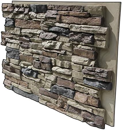 Lightning Ridge 48 in. x 24 in. Class A Fire Rated Faux Stone Siding Panel Finished Nature Spirit