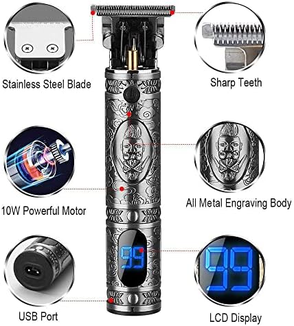 Suttik Hair Clippers for Men, Professional Hair & Beard Trimmer for Men, Mustache Trimmer T-Blade Hair Liner Edgers