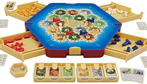 CATAN Traveler COMPACT EDITION Board Game - Settle, Trade, and Build on the Go! Strategy Game, Family Game for Kids and Adults, Ages 10+, 2-4 Players