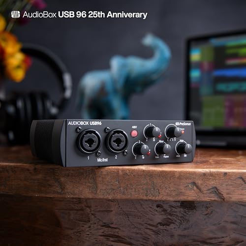PreSonus AudioBox USB 96 25th Anniversary Studio Recording Package