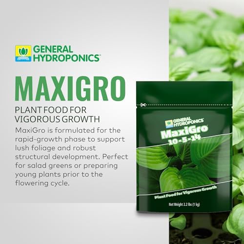 General Hydroponics MaxiGro Plant Food for Vigorous Growth, 2.2 lbs.