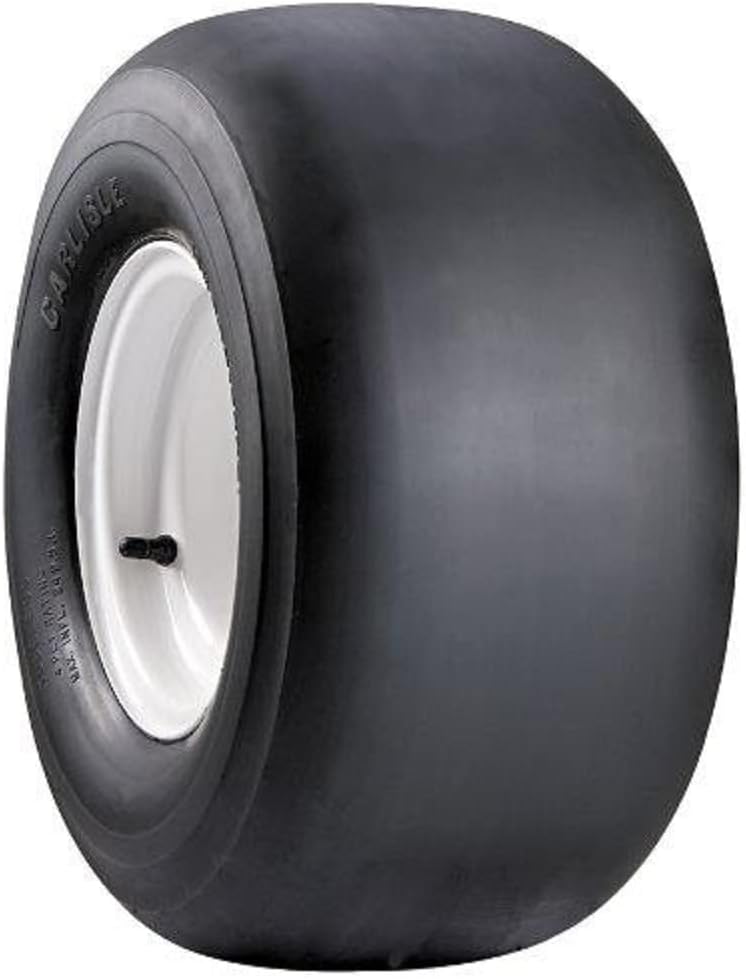 Carlisle Smooth Lawn & Garden Tire - 20X10-10 | Lawn Mower & Garden Tractor All Season Traction 73A3 Rated 2 Ply Bias Construction Black Sidewall Tire