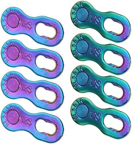 RiToEasysports 4Pair Chain Connector,Steel 12 Speed Chain Missing Link Connector Parts Cycling Accessory for Mountain Bike and Road Bike Chain