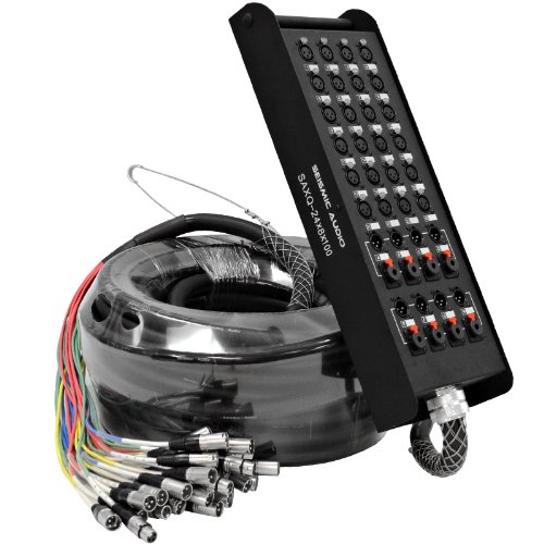 Seismic Audio - SAXQ-16x8x25 - 16 Channel 25' XLR Snake Cable with XLR and 1/4" Returns on the Box