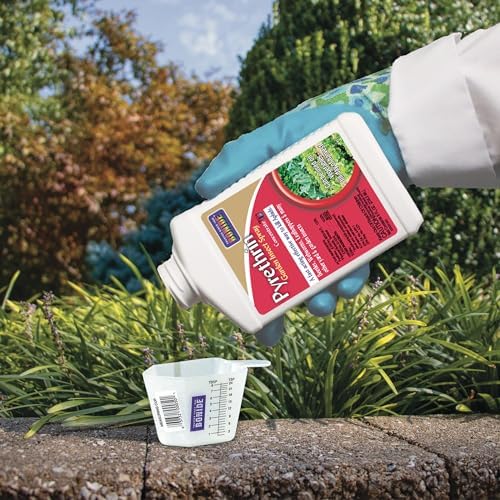 Bonide Pyrethrin Garden Insect Spray Concentrate, 8 oz Ready-to-Mix Fast Acting Insecticide for Outdoor Garden Use | Ready-to-Mix, Fast Acting Insecticide for Outdoor Garden Use