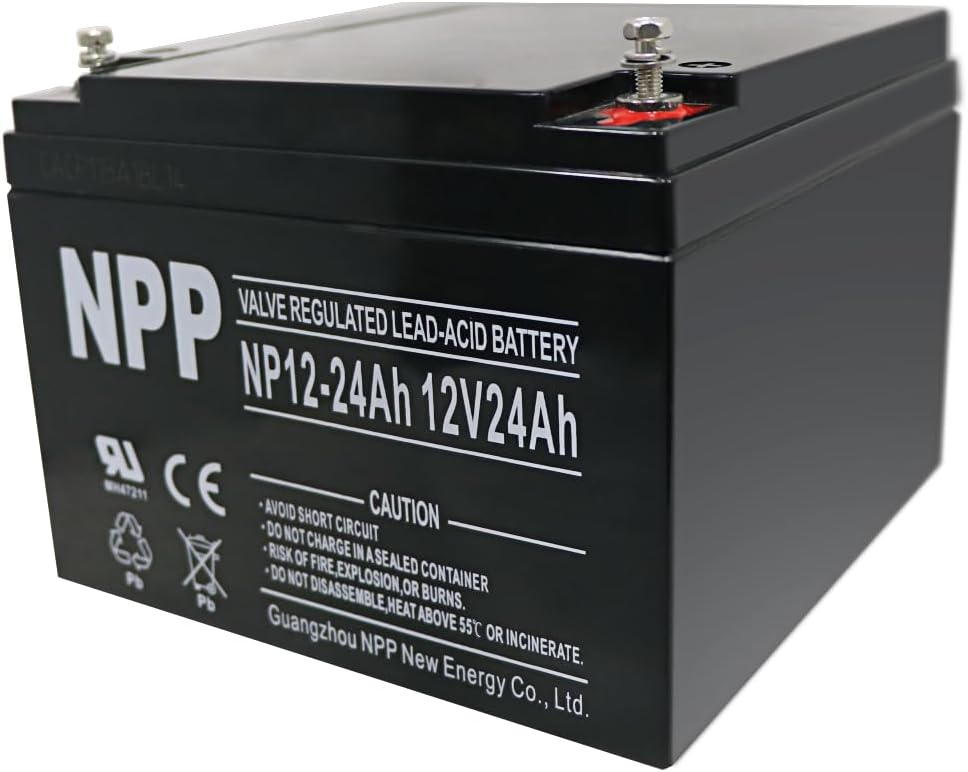NPP NP12-18Ah 12V 18Ah (T12), 12Volt Rechargeable SLA Battery for UPS Electric Scooter, Replaces Pride Mobility Go-Go Elite Battery,UB12180 FM12180 6fm18