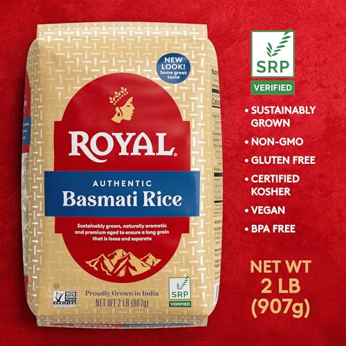 Royal Authentic Long Grain White Basmati Rice - (2 Pack) 2 lb