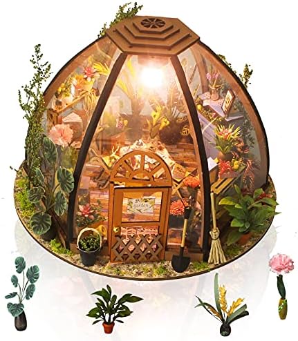 GuDoQi DIY Miniature Dollhouse Kit with Furniture, Tiny House kit 1:24 Scale, Need to Assemble Around 30 Hours