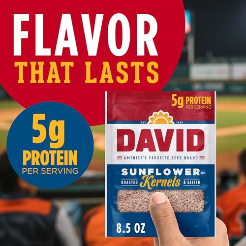 DAVID Sunflower Kernels, Original Flavor, 3.75 oz.