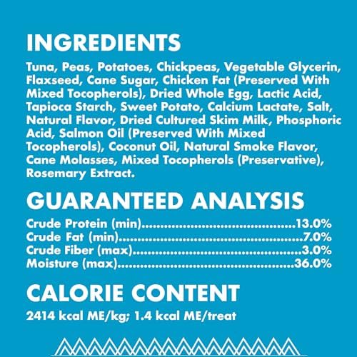 Buddy Biscuits Soft & Chewy Grain Free Cat Treats, Tuna, 3 oz. Pouch