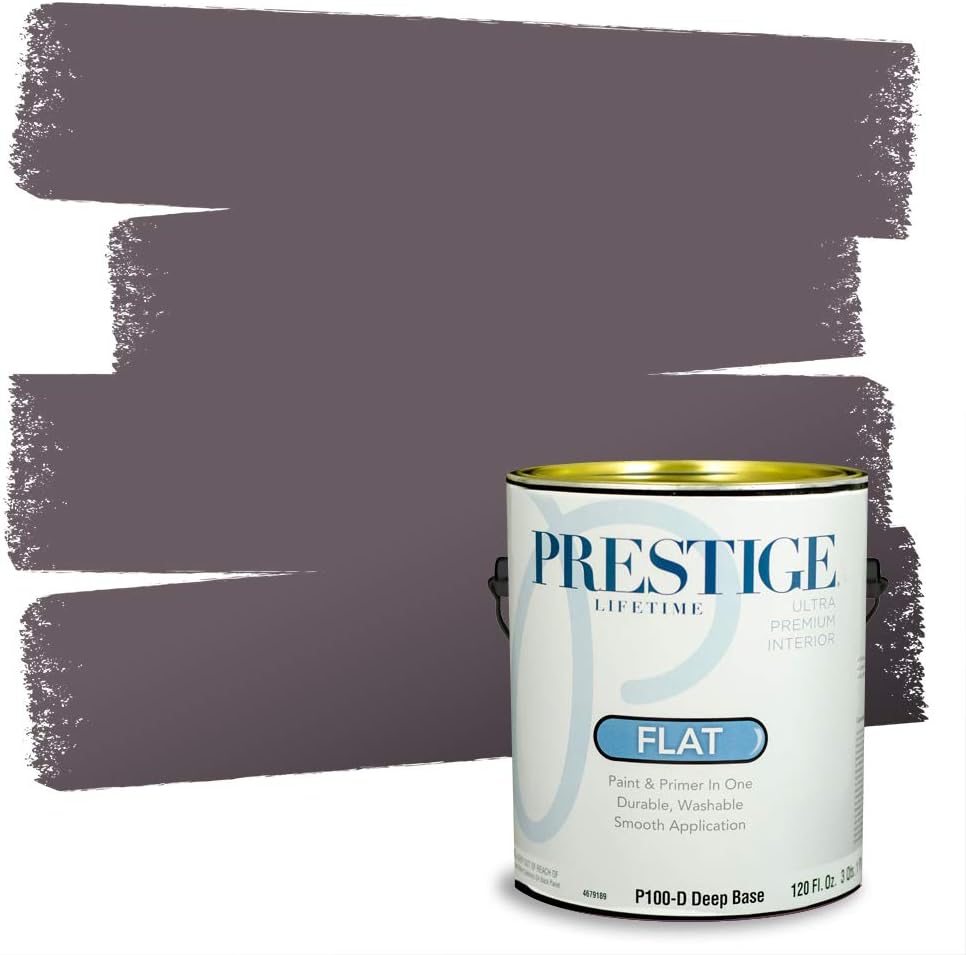PRESTIGE Paints Exterior Paint and Primer In One, 1-Gallon, Satin, Comparable Match of Sherwin Williams* Ash Violet*