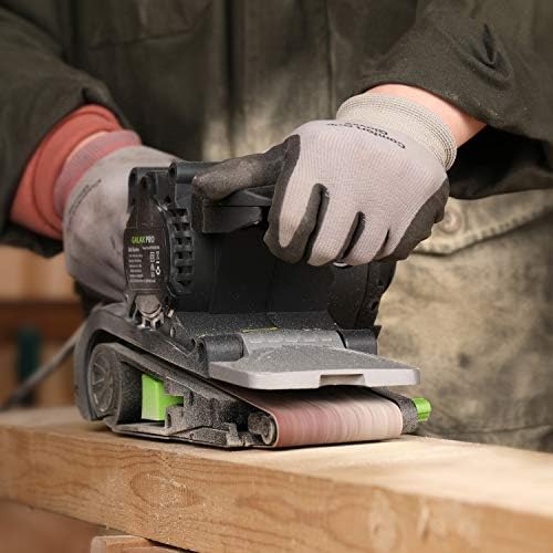 GALAX PRO 1010W Belt Sander, 120-380 RPM 6-Variable Speed Settings | Electric Sander with 5 Sanding Belts(76x533 MM), Dust Bag,for wood