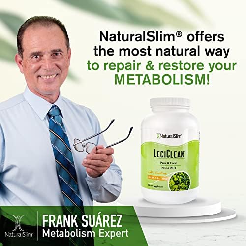 NaturalSlim Natural Soy Lecithin Granules with Choline, 1 Pound | Pure and Fresh Granulated Lecithin Supplement for Cleansing and Cognitive Support