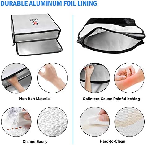 Fireproof Document Bag - Fireproof Box [Thermal Insulated] Fireproof Safety Boxes for Home Large Fireproof Bag Lockable Zipper Fireproof Safe Box