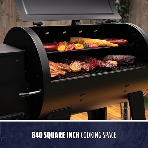 Pit Boss 500 FB2 Series Wood Pellet Grill & Smoker with Flame Broiler and LCD Digital Controller, 518-Sq. In. Cooking Space, 180°F to 500°F Temperature Range, Meat Probe, 5 lb. Pellet Hopper, Black