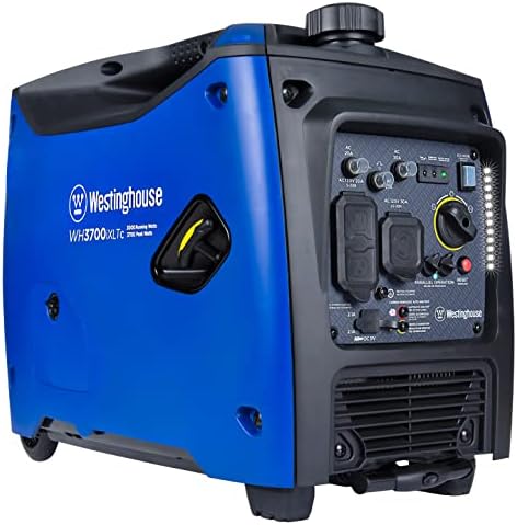 Westinghouse 5000 Peak Watt Super Quiet Portable Inverter Generator, Remote Electric Start with Auto Choke, Wheel & Handle Kit, RV Ready, Gas Powered, Parallel Capable