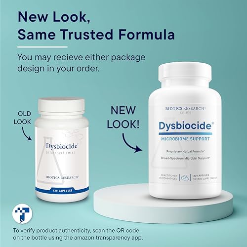 Biotics Research Dysbiocide Synergistic Botanical Blend Supports Normal Gut Health for Women & Men - Digestive Health Supplement - Supports Balanced