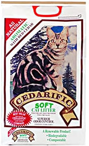 Natural Cedar Chips Cat Litter, 7.5 lb (Pack of 1)