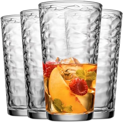 Glaver's Drinking Glasses Set of 10 Highball Glass Cups