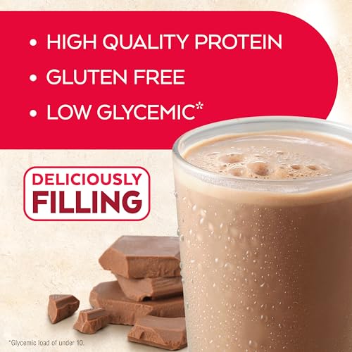 Atkins Creamy Chocolate Meal Size Protein Shake, 23g Protein, Low Glycemic, 4g Net Carb, 1g Sugar, Keto Friendly, 12 Count