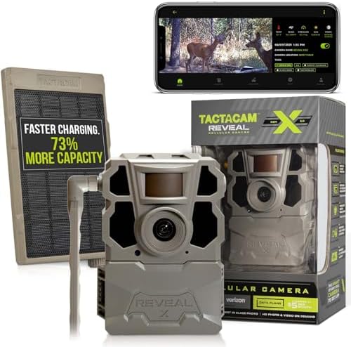 Tactacam Reveal X Gen 2.0 LTE Cellular Trail Camera Reveal External Solar Panel