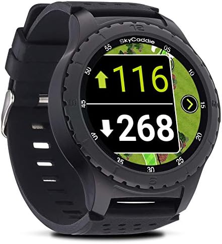 SkyCaddie LX5, GPS Golf Watch with Touchscreen Display and HD Color CourseView Maps, Black, Small