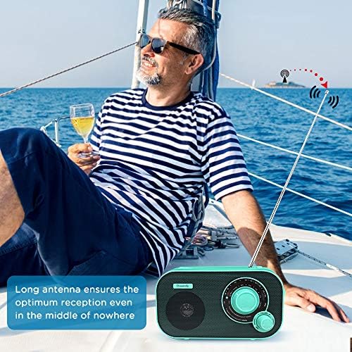 DreamSky AM FM Portable Radio Plug in Wall or Battery Operated