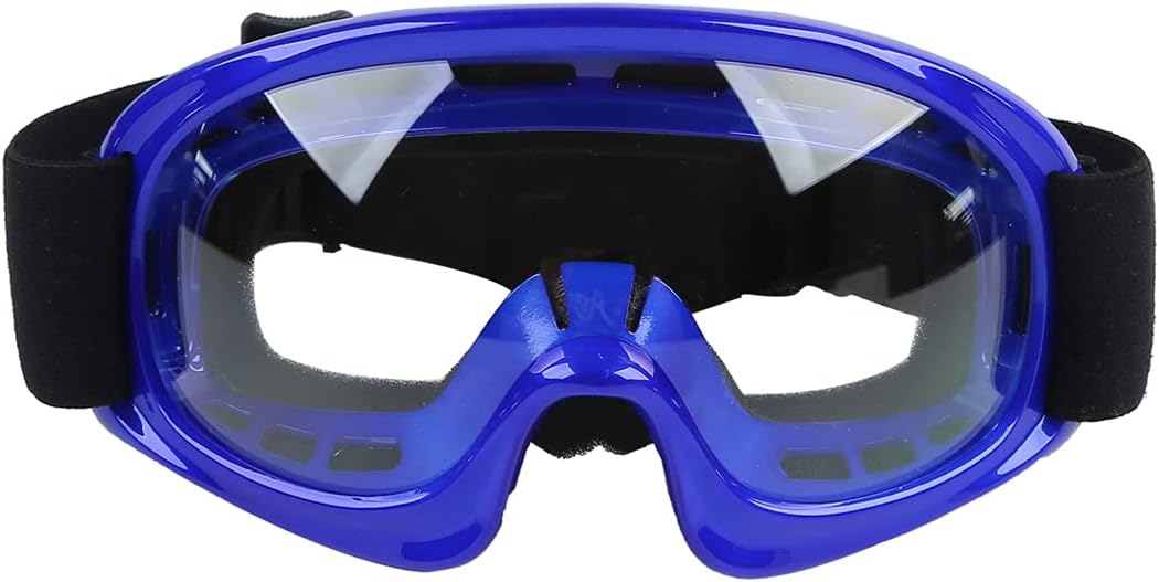 SLMOTO ATV Helmets for Kids Youth DOT Motocross Offroad Street Helmet Motorcycle Blue Helmet Dirt Bike Motocross Helmet+Goggles+Gloves