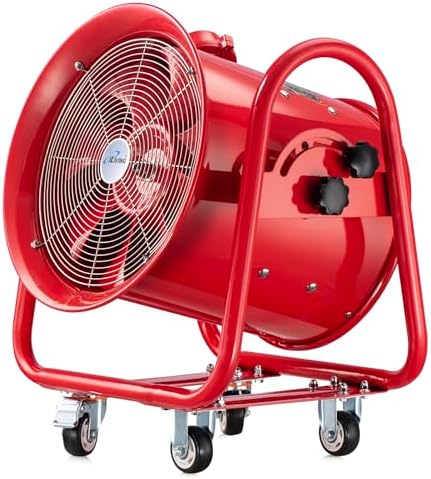 iLiving - ILG8EF12EX Explosion Proof Utility High Velocity Blower, Fume Extractor, Portable Exhaust and Ventilator Fan, Air Ventilation with 2720 CFM