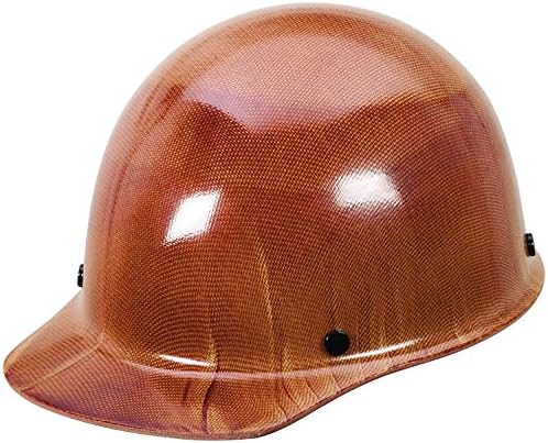 MSA Skullgard Cap Style Safety Hard Hat with Suspension - Non-Slotted Cap, Made of Phenolic Resin, Radiant Heat Loads up to 350F | Fas-Trac III Ratchet Suspension